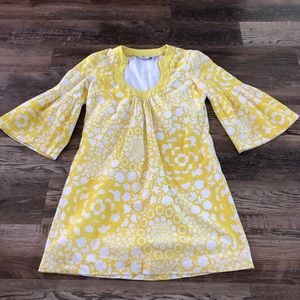 Trina Turk bell sleeve mini tunic free spirit hippie dress 2